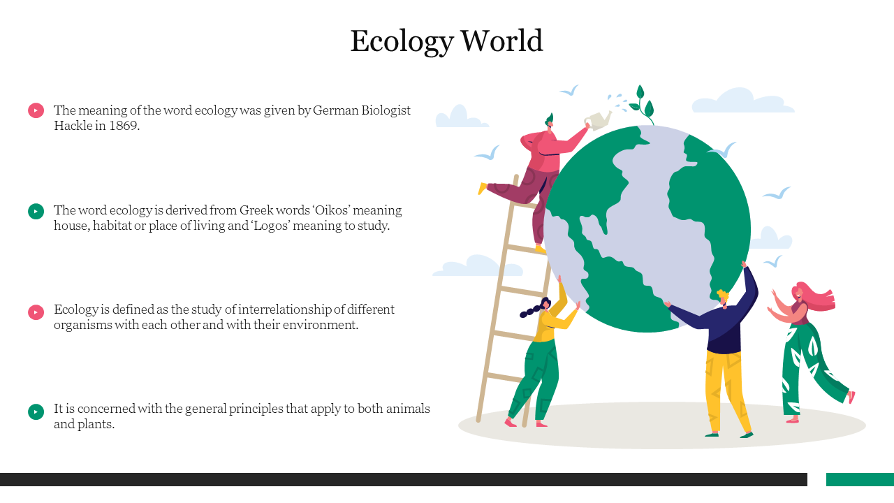 Editable Ecology World PowerPoint Presentation Slide 